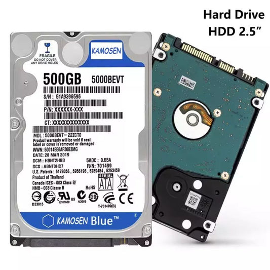 2.5'' SATA 160GB-2TB Internal Hard Drive 5400/7200RPM 8/32MB PC/Laptop Cache-