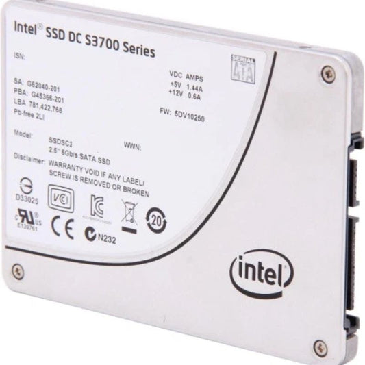 Intel 200GB SATA III 2.5" Solid-State Drive DC S3700 SSDSC Series Hard Drive-