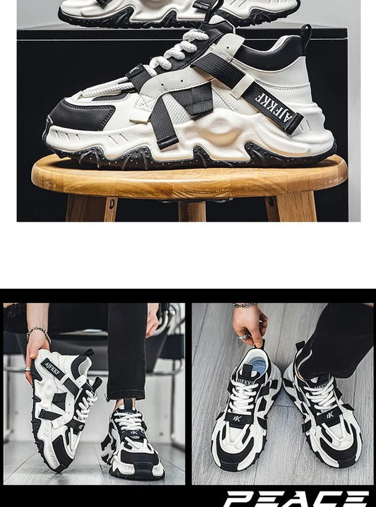 2024 New Men's Designer Casual Sneakers – Thick-Soled Breathable Mesh Outdoor Sports Shoes