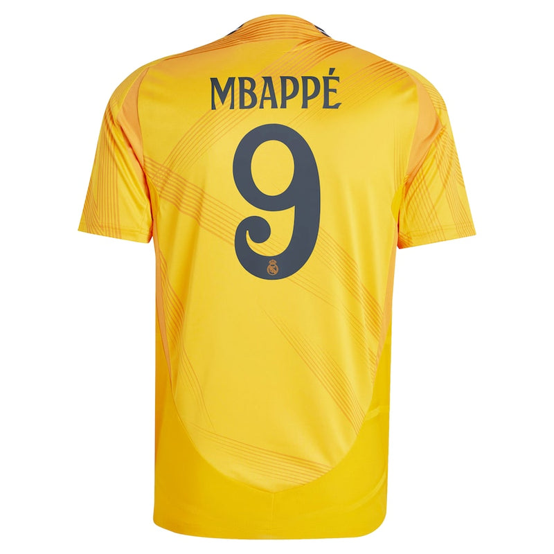 Kylian Mbappé Real Madrid adidas 2024/25 Away Jersey - Orange
