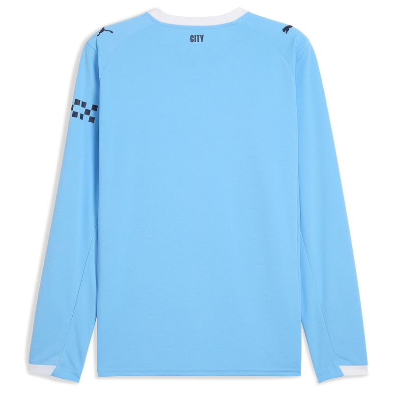 Manchester City Puma 2025/26 Home  Long Sleeve Jersey - Sky Blue