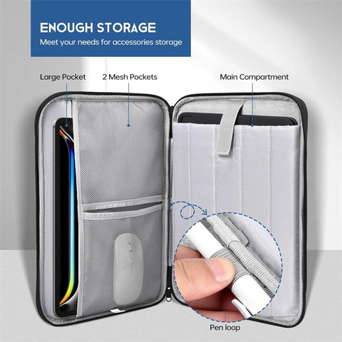 Waterproof Shockproof Laptop Sleeve with Handle – Case for MacBook Air 11" 12" 13" 13.6" (M4/M3/M2), Protective Carrying Bag