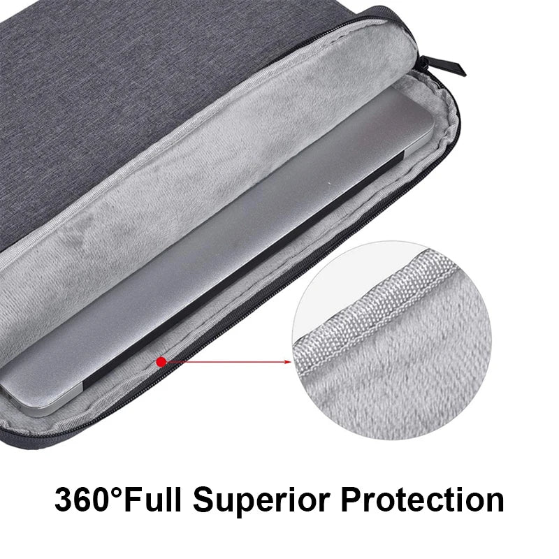Waterproof Laptop Sleeve Case – 11" to 15.6" Cover for MacBook, Dell, Acer, Xiaomi & More