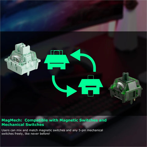 Akko MonsGeek M1 V5 TMR Rapid Trigger 75% Gaming Keyboard – Magnetic/Mechanical Switches, 8K Polling, RGB, Hot-Swappable CNC Aluminu