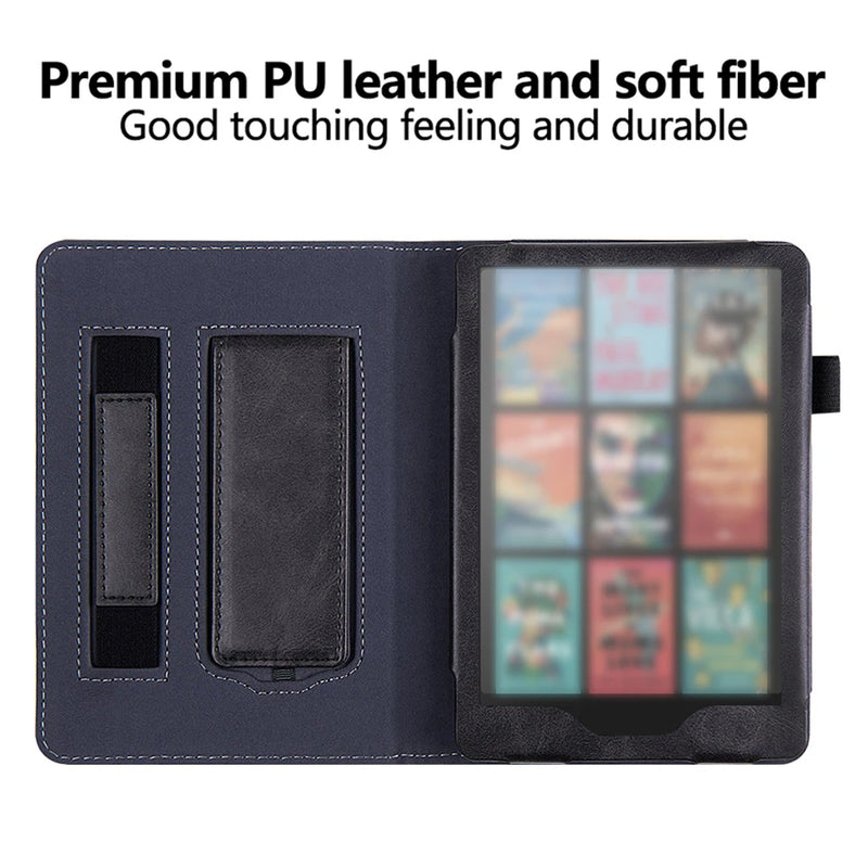 Leather Smart Case for Kindle Paperwhite 12th Gen (2024) & Signature Edition – Auto Wake/Sleep, 7-Inch Cover