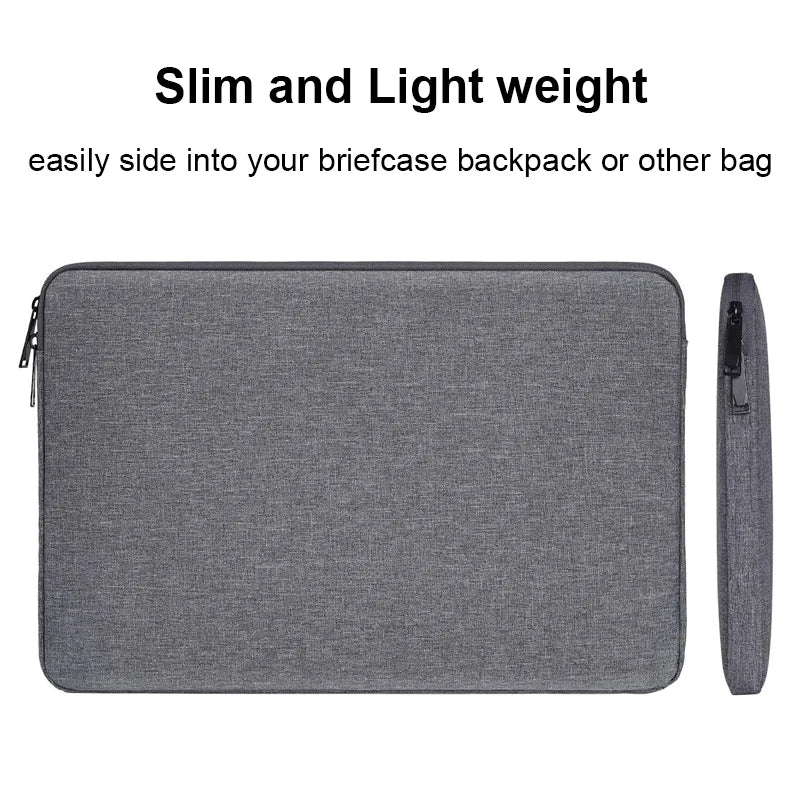 Waterproof Laptop Sleeve Case – 11" to 15.6" Cover for MacBook, Dell, Acer, Xiaomi & More
