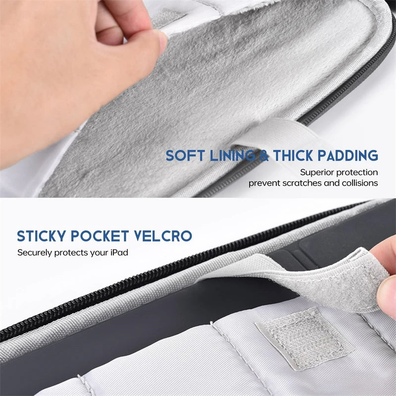 Waterproof Shockproof Laptop Sleeve with Handle – Case for MacBook Air 11" 12" 13" 13.6" (M4/M3/M2), Protective Carrying Bag