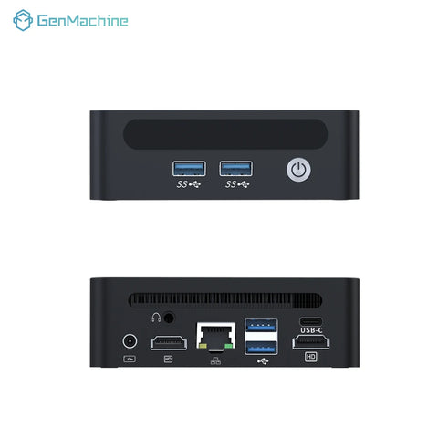 GenMachine Mini PC – AMD Ryzen 7 5800H, Windows 11, DDR4, Wi-Fi 6, BT 5.2 – Compact DIY Gaming Desktop