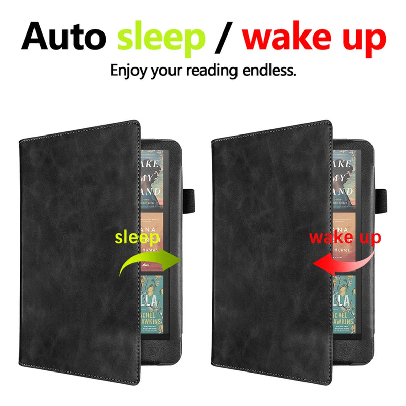 Leather Smart Case for Kindle Paperwhite 12th Gen (2024) & Signature Edition – Auto Wake/Sleep, 7-Inch Cover