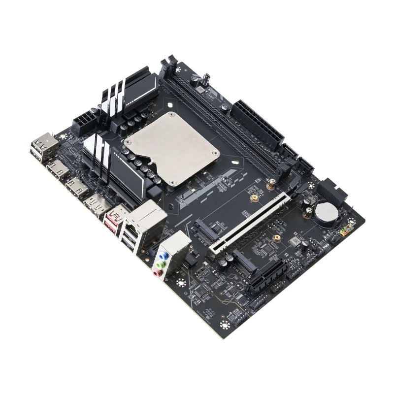 M-ATX DIY Gaming Motherboard & CPU Combo – 13th Gen Core ES Q1J0 (14C/20T), DDR5 Support, Interposer Kit