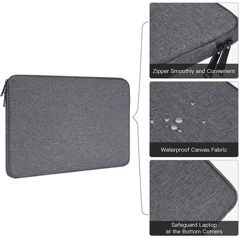 Waterproof Laptop Sleeve Case – 11" to 15.6" Cover for MacBook, Dell, Acer, Xiaomi & More