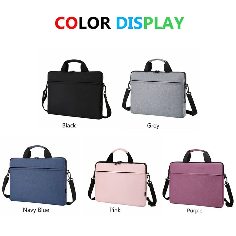 Laptop Shoulder Bag Sleeve Case – 13.3", 14", 15.6" Briefcase for Lenovo, HP, Huawei, Asus, Dell, Samsung