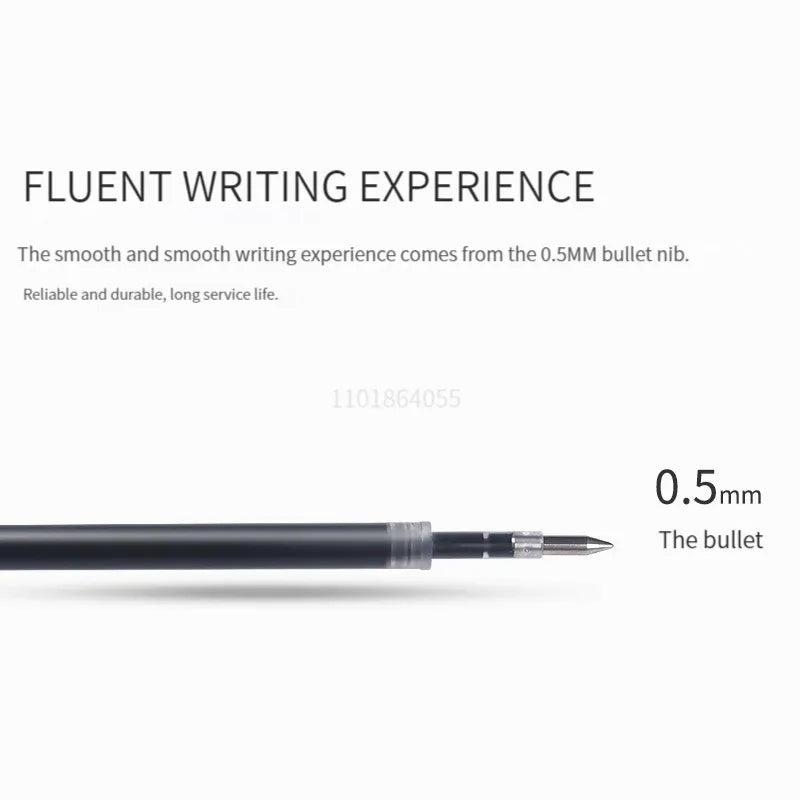 6/10Pcs 0.5mm Retractable Gel Pen Set – Black/Blue Ink Ballpoint for Office, School, Business & Signature Writing