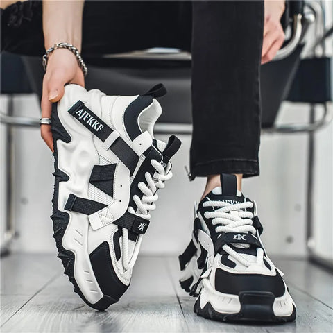 2024 New Men's Designer Casual Sneakers – Thick-Soled Breathable Mesh Outdoor Sports Shoes