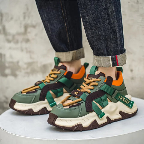 2024 New Men's Designer Casual Sneakers – Thick-Soled Breathable Mesh Outdoor Sports Shoes
