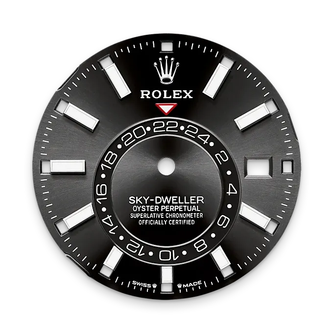 Sky-Dweller – 42 mm in 18 ct White Gold | Luxury Dual Time Zone Watch with Annual Calendar