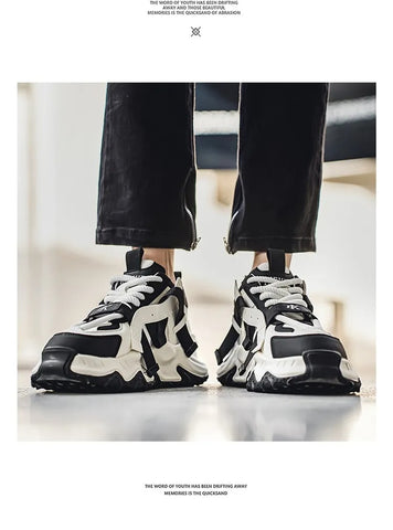 2024 New Men's Designer Casual Sneakers – Thick-Soled Breathable Mesh Outdoor Sports Shoes
