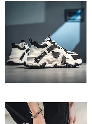 2024 New Men's Designer Casual Sneakers – Thick-Soled Breathable Mesh Outdoor Sports Shoes