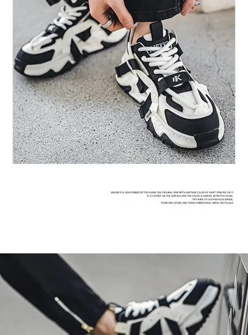 2024 New Men's Designer Casual Sneakers – Thick-Soled Breathable Mesh Outdoor Sports Shoes
