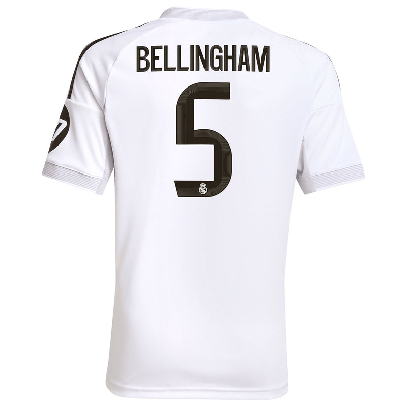 Jude Bellingham Real Madrid adidas Youth 2025/26 Home Jersey - White