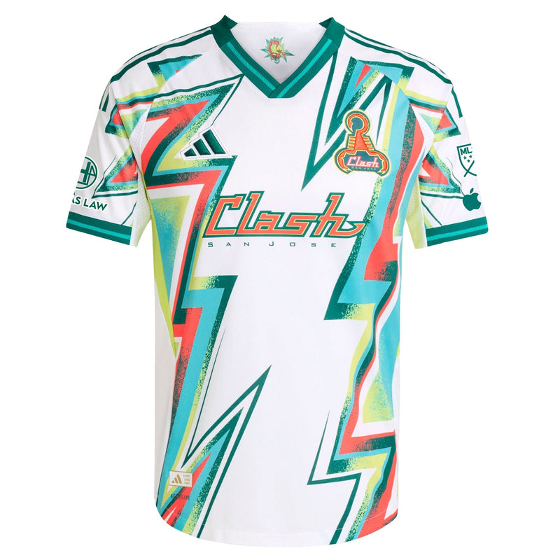 San Jose Earthquakes adidas 2025 Third Custom Jersey - White