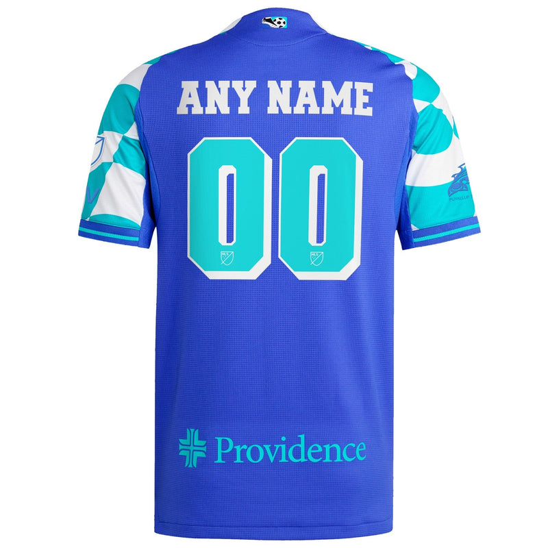 Seattle Sounders FC adidas 2025 Third Custom Jersey - Blue