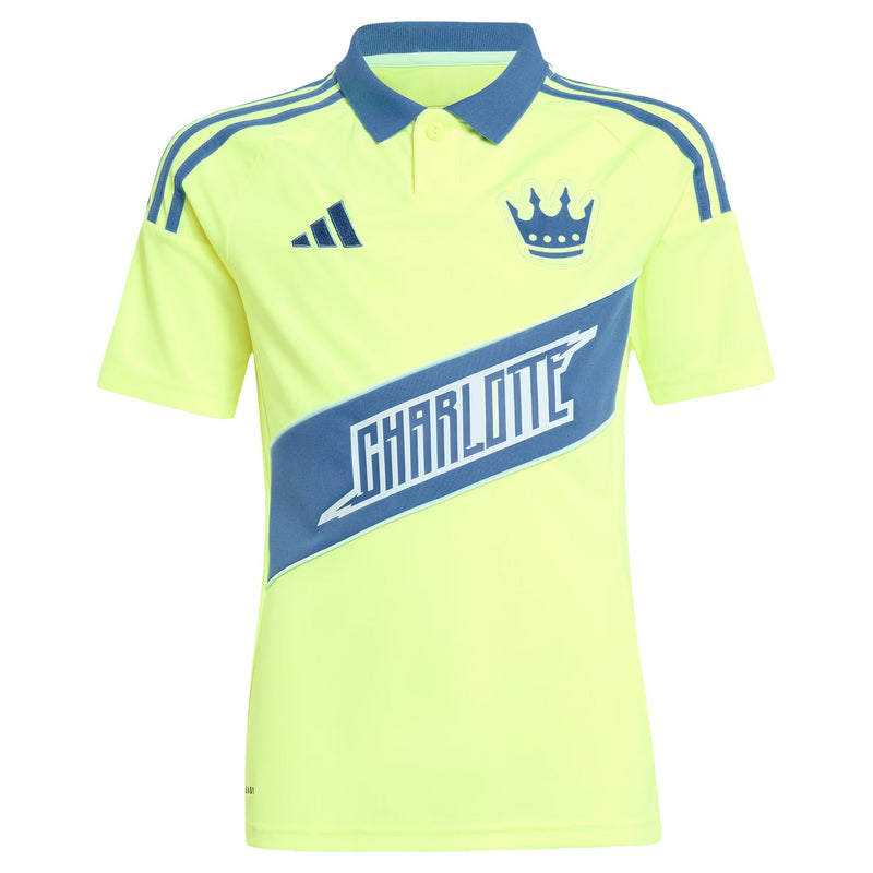 Charlotte FC adidas Youth 2025 Third Jersey - Yellow