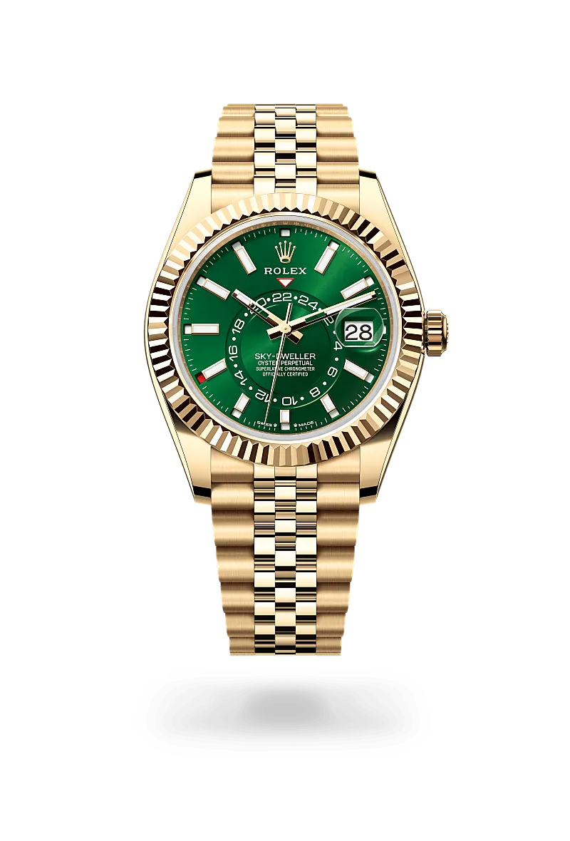 Sky-Dweller – 42 mm in 18 ct Yellow Gold | Prestige Travel Watch with Dual Time Zone & Annual Calendar