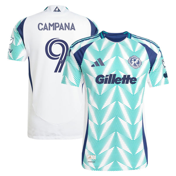 Selected slide 1 of 3Display slide 2 of 3Display slide 3 of 3 Leonardo Campana New England Revolution adidas 2025 Eastern White Pine x Flag of New England Player Jersey - White