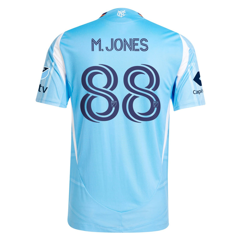 Malachi Jones New York City FC adidas 2025 The Excelsior Kit Player Jersey - Light Blue