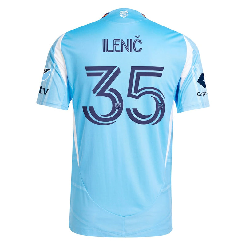 Mitja Ilenič New York City FC adidas 2025 The Excelsior Kit Player Jersey - Light Blue