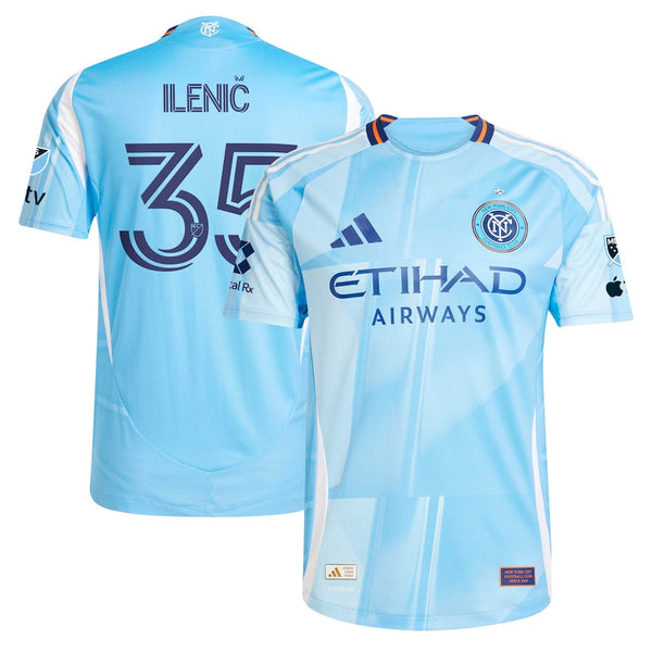 Mitja Ilenič New York City FC adidas 2025 The Excelsior Kit Player Jersey - Light Blue