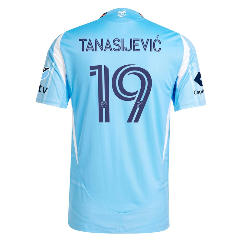 Strahinja Tanasijević New York City FC adidas 2025 The Excelsior Kit Player Jersey - Light Blue