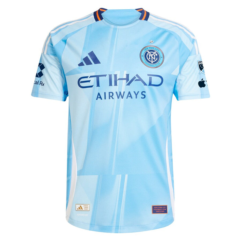 Strahinja Tanasijević New York City FC adidas 2025 The Excelsior Kit Player Jersey - Light Blue